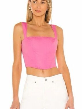 Amanda Uprichard X REVOLVE Petrova Top Hot Pink